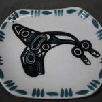 1c. Lambert Potteries #21 Killer Whale (Killerwhale) plate